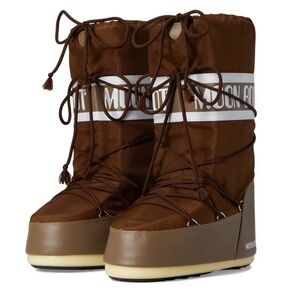 Moon Boot Icon Nylon in Shitake - Women's Winter Boots